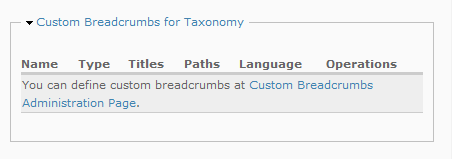 Custom Breadcrumbs for Taxonomy